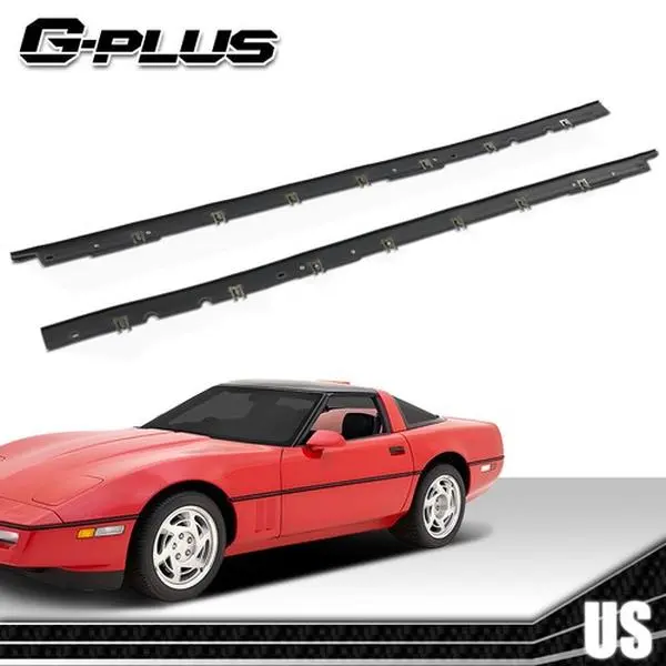 G-PLUS Riveted Window Felt Sweeps Weatherstrip with Rivets, Replacement Sealing Belt Outer, Original Fit Factory Spec for 84-96 Corvette C4