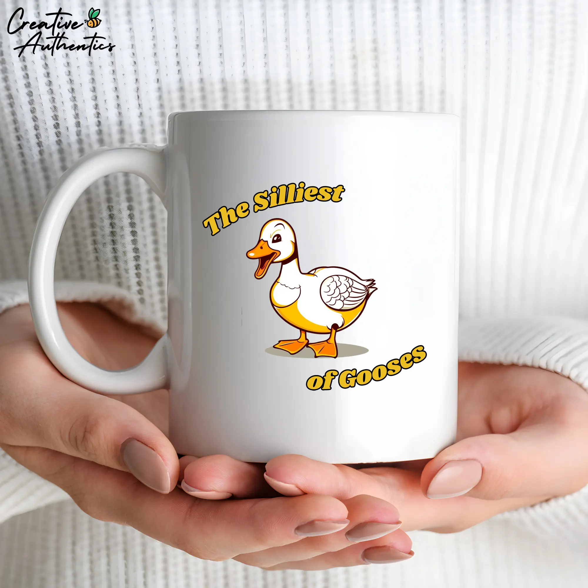 The Silliest of Gooses Coffee Mug, Silly Goose Ceramic Coffee Cup, Silliest Goose Mug Goose Mugs Funny Humorous Coffee Tea Cup Drinkware