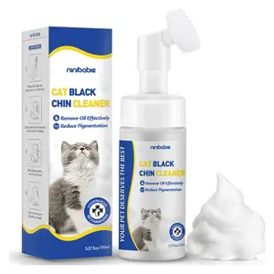 Cat Black Seed Cleaner,Remove Chin Blackheads,Cat Chin Grooming Wash,2-in-1 Wash and Brush for Stubborn Dirt,Cruelty-Free and Freshness 5.07 fl.oz