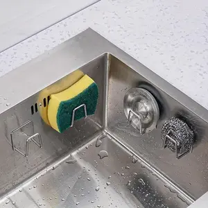 PLL Stainless Steel Kitchen Sink Shelves, Accessories, Storage Organizers, Sponge Stands, Sticky Drain Dry Racks, Kitchen Wall Hooks Hanging