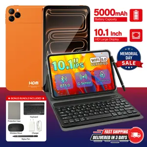 2026 Tech Essential Android Tablet, 10.1” Touch Display, 8 + 256, Keyboard Mouse Stylus Bundle for Work, Streaming & Everyday Use