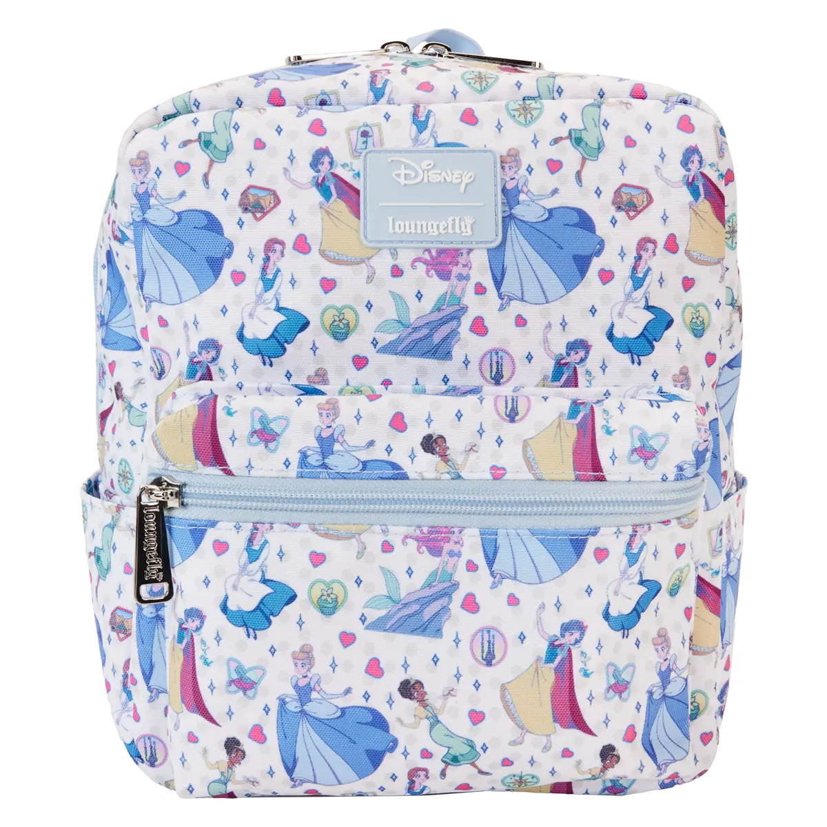 Princess Manga Style All-Over Print Nylon Square Mini Backpack Princess Manga Style All-Over Print Nylon Square Mini Backpack