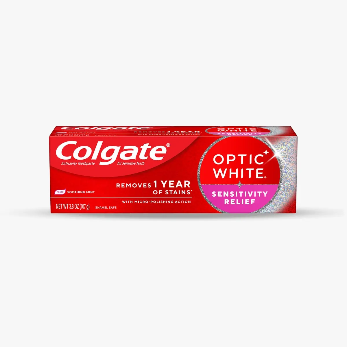 Colgate Optic White Sensitivity Relief Teeth Whitening Fluoride Toothpaste Colgate Optic White Sensitivity Relief Teeth Whitening Fluoride Toothpaste