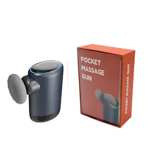 Pocket Massage Gun, Deep Tissue Back Massager, Smart Pressure-Sensing & Silent Brushless Motor,4-Speed Adjustment & Auto Stall Protection, Christmas gift