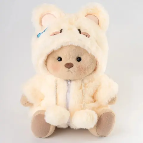 Getahug Super Soft Fluffy Jointed Bunny Bear - 12 Inches Kawaii Bunny Collectible, Manual Stuffed Rabbit, Cuddly Doll Gift for Ages 6+, Girls' Gift, Stuffed Toy, Light Brushing Care, Hand Wash Only, 30-Day Hassle-Free Returns & Exchanges