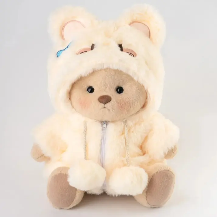 Getahug Super Soft Fluffy Jointed Bunny Bear - 12 Inches Kawaii Bunny Collectible, Manual Stuffed Rabbit, Cuddly Doll Gift for Ages 6+, Girls' Gift, Stuffed Toy, Light Brushing Care, Hand Wash Only, 30-Day Hassle-Free Returns & Exchanges