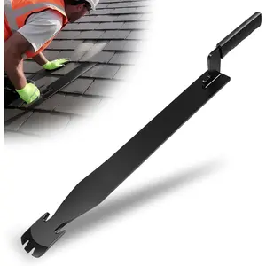 22" Shingle Slater Ripper with Claw Nail Puller End, High Quality Metal Roof Shingle Removal Tool with Bow-Type Rubbe Handles, Roofing Tools Roof Shingle Nail Puller