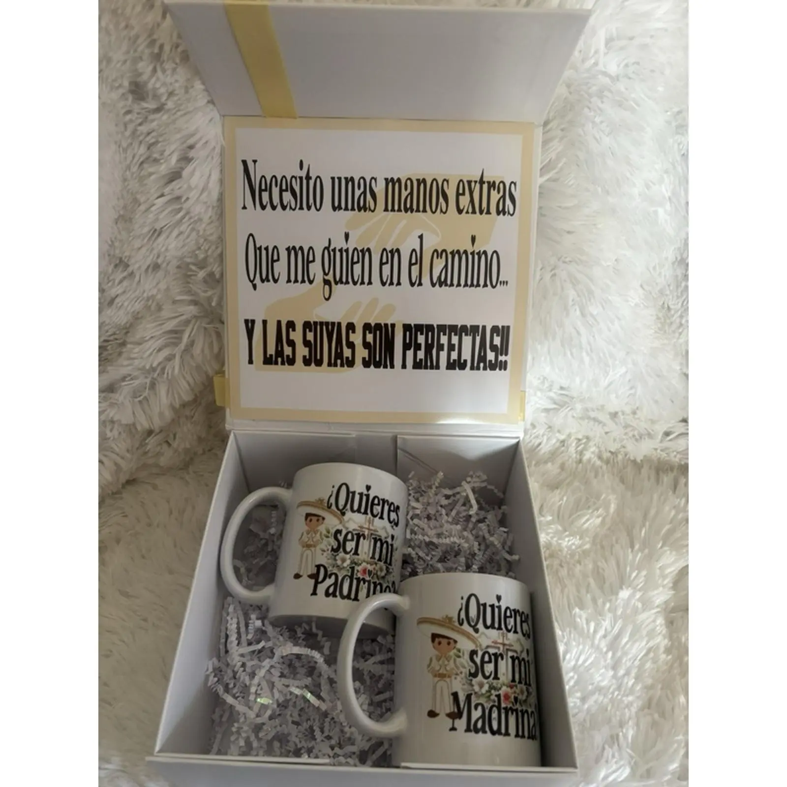 Godparent Proposal Box Set with 2 Mugs - Heartwarming Keepsake for Godmother and Godfather - Perfect for Morning Rituals