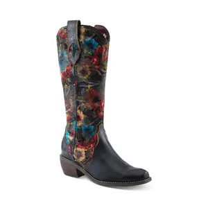 L'Artiste by Spring Step Leather Combo Boots -RodeoQueen-Viv