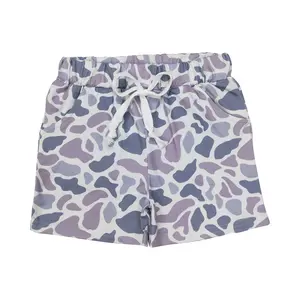 SS0140--kids clothes Light grey camo shorts Summer kids clothing