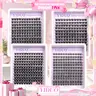 YIDUO Lash Clusters, Wispy High Quality Eyelash Extensions 10-18mm Individual False Eyelashes DIY Cluster Lashes, Lightweight Soft Comfortable Thin-Band Dramatic Eyelash Clusters, Makeup, Cosmetic Lashes, DIY Volume Eyelashes