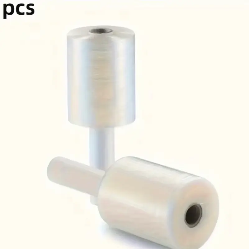 2pcs Durable PE Stretch Wrapping Film with Handle - Ideal for Home, Kitchen, and Industrial Use, Perfect for Box Sealing and Packaging