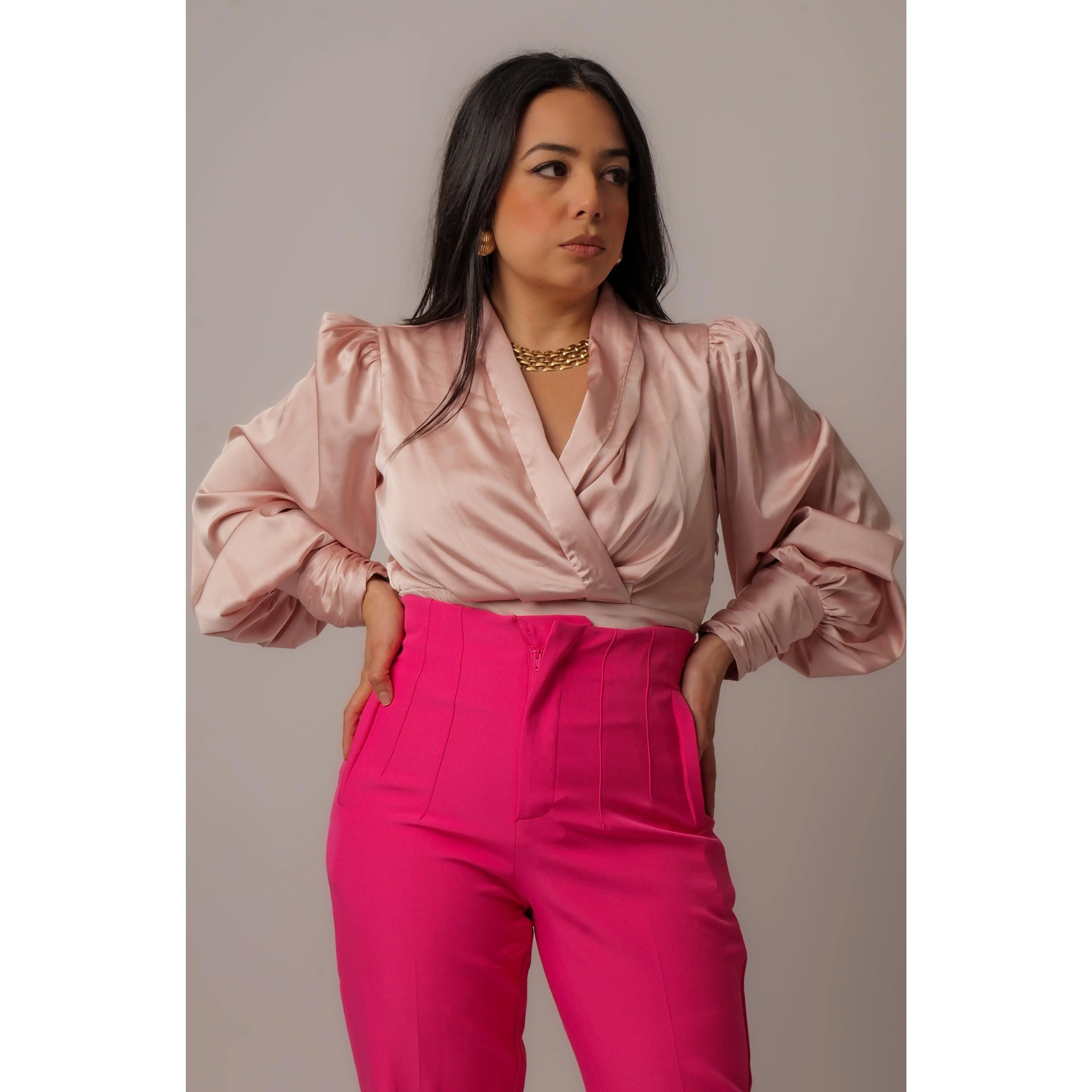 Pink Body Suit - Comfortable Fit, Versatile Style, Ideal for Everyday Wear
