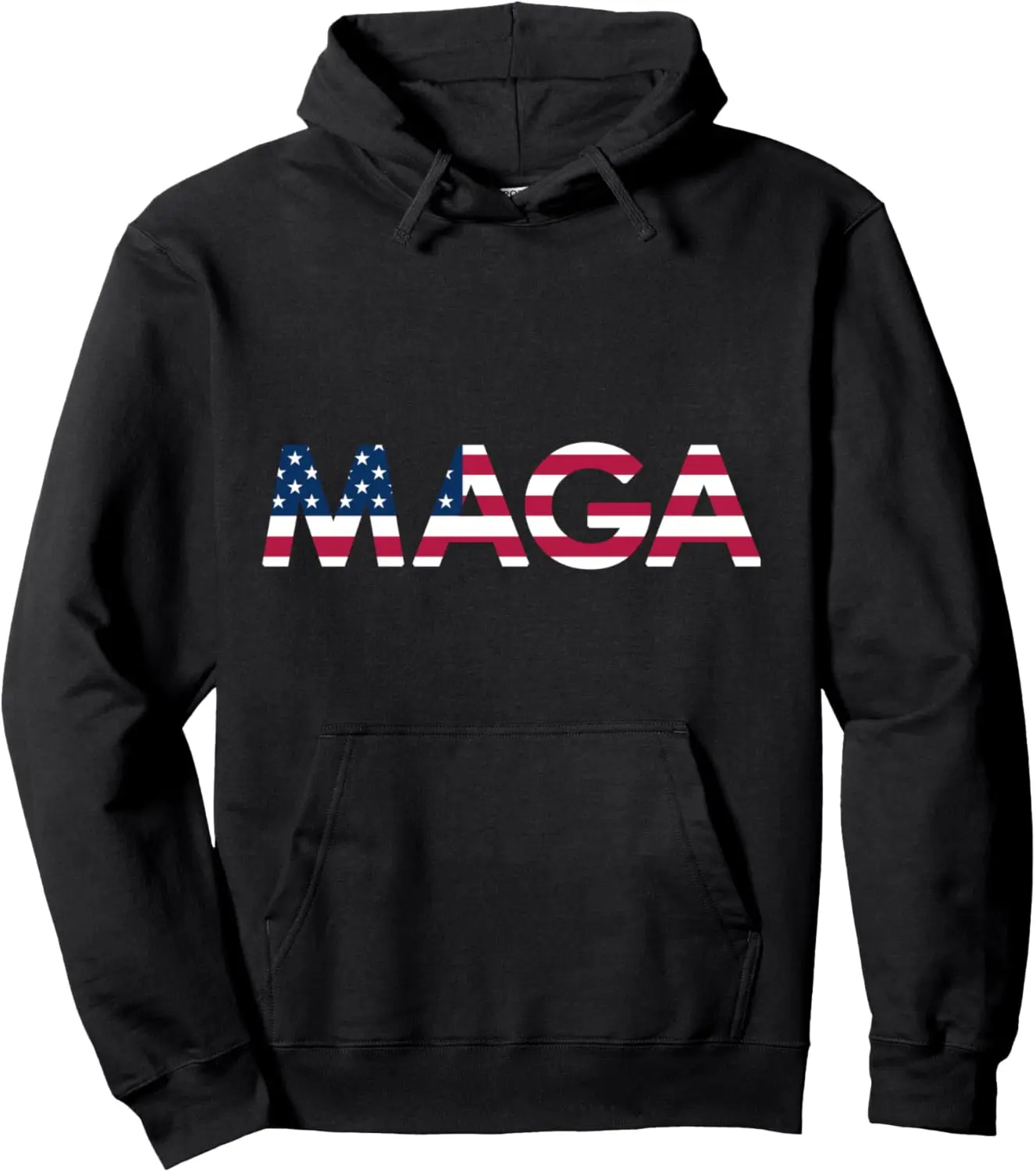Original Trump MAGA American Flag MAGA America First MAGA Pullover Hoodie 4N