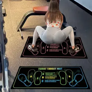 2-color squat mat, non-slip and wear-resistant training mat, suitable for home and gym use