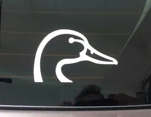 Duck Head Hunting Hunter Commander Car SUV Truck Vinyl Die Cut Decal Sticker