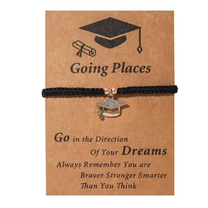 Personalized Graduation Bracelet 2026 – Dainty Charm Graduation Gift for Her & Him