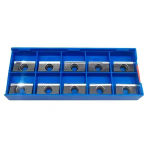 GBJ 10pcs R0.2 APKT1604 PDFR aluminum alloy turning blade is suitable for processing aluminum and some stainless steel materials with strong toughness
