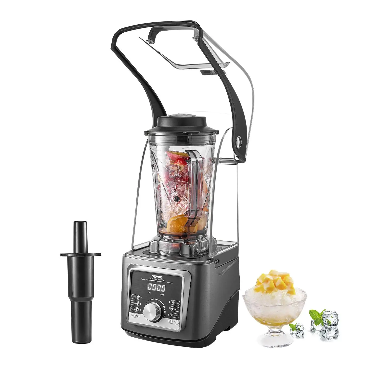 【Summerfinds】VEVOR 135 oz 1400W Blender for SmoothiesBlender for ShakesFood Processing Kitchen Appliance for Summer Use, Blender For Shakes, High-Power Jug Blenders