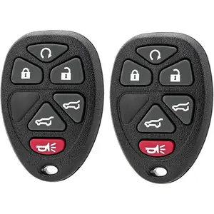Car Remote Fob For 2007-2014 GMC Yukon , 2007-2013 Cadillac Escalade, Chevy Suburban Tahoe Traverse Keyless Entry Remote OUC60270, OUC60221,15913427 (Pack of 2)