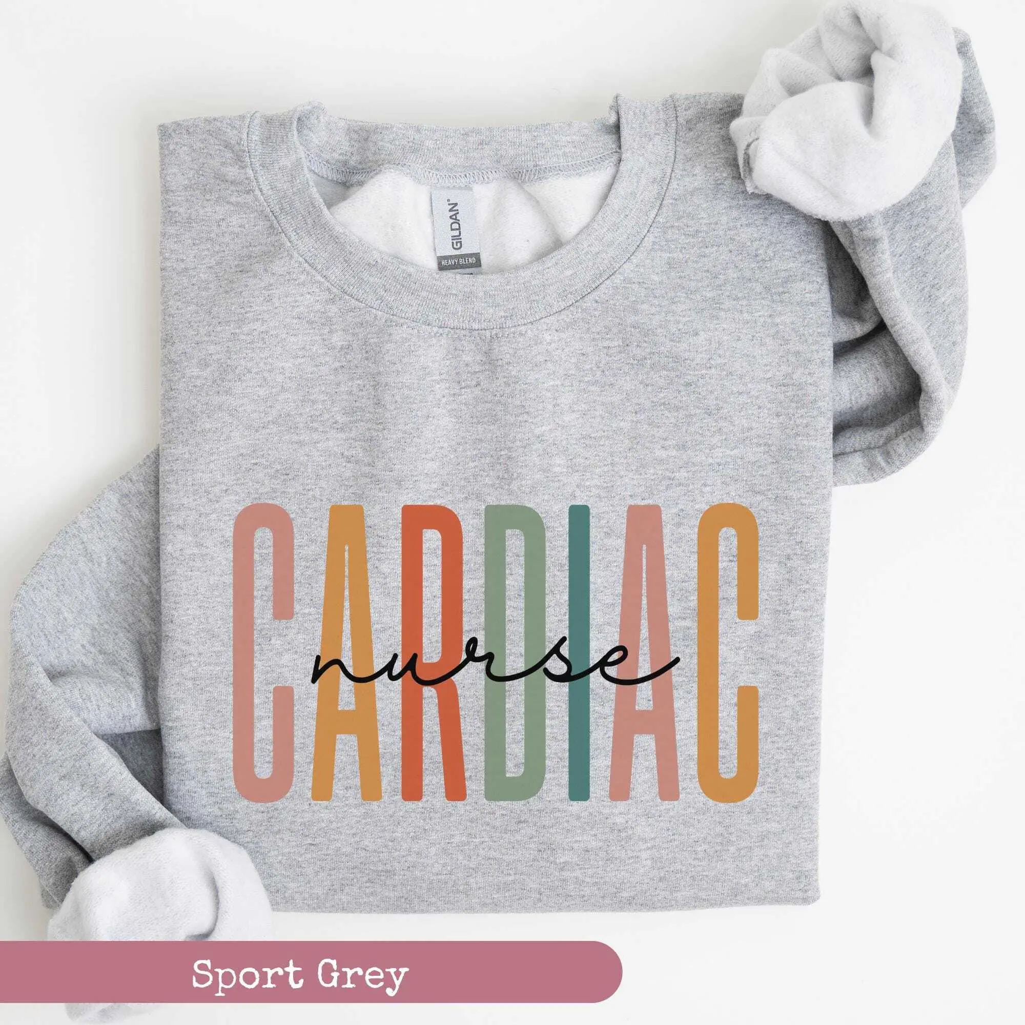 Cardiac Nurse  Short Sleeve T-SHIRT OR Sweatshirt ,  Heart Anatomy , Heart Nurse , Cardiology Nurse Shirt, Cvicu Sweater Cotton Crewneck