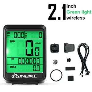 GPS Bike Computer Wireless Speedometer, 9 Languages, Auto Backlight, Ipx7 Waterproof, 2.1 Inch LCD Screen, Mile/hour/km/hour Support