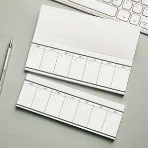 50 Sheets per Book Simple Style Weekly Plan and Schedule Notebook Student Portable Mini Memo Book Office Stationery