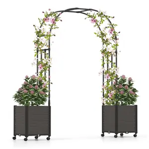 [FLASH SALE] Garvee Garden Arch Trellis for Climbing Plants, Metal Wedding Arch Flowers Frame Backdrop Stand,Balloon Decor Garden Arch Arbor for Wedding Garden Party Plant Support Flower