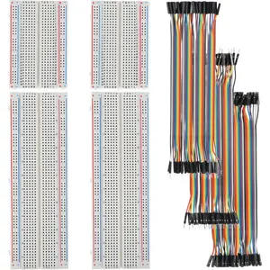 Breadboard and Jumper Wires Kit with 830 Tie Points and 400 Tie Points Breadboards and Jumper Wires