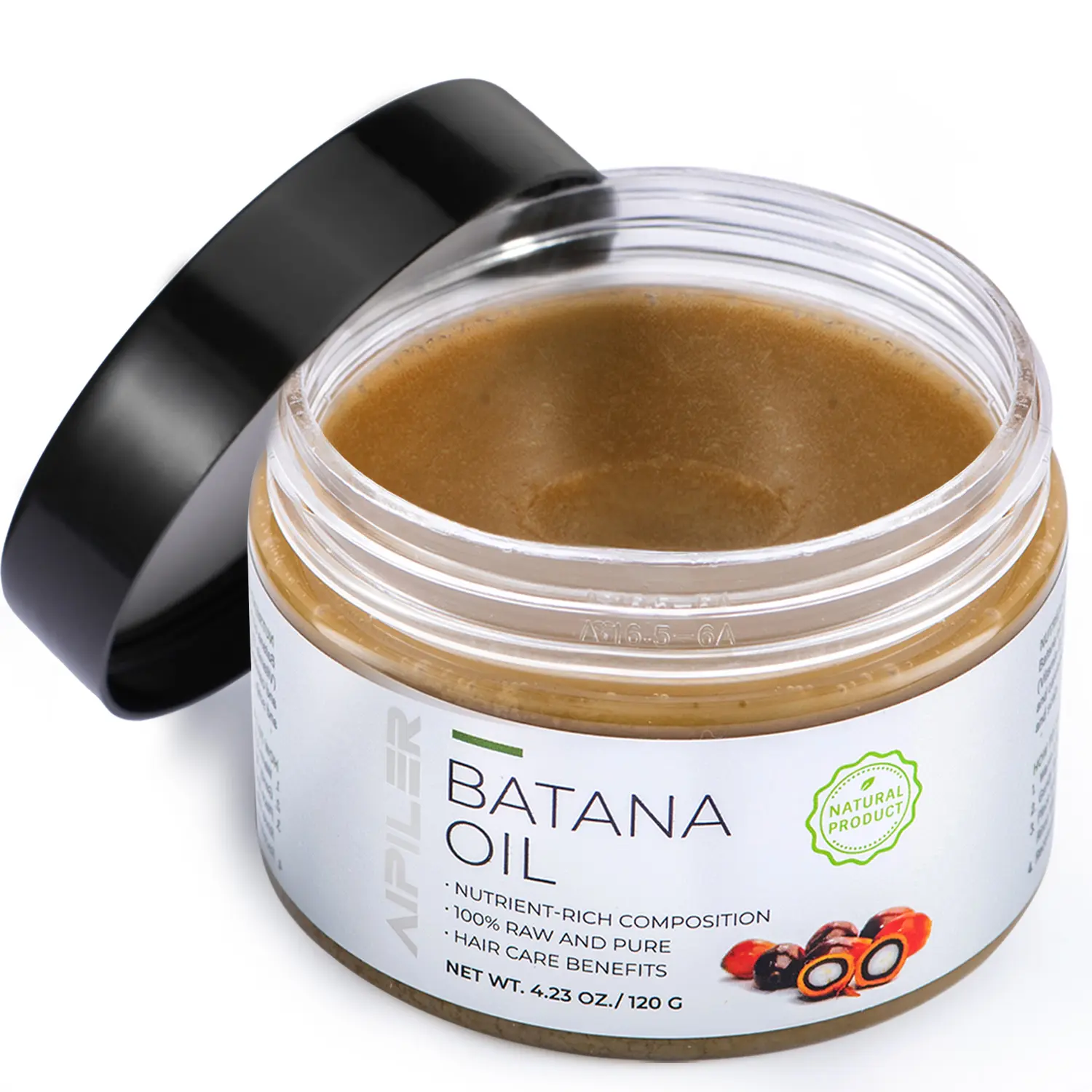 AIPILER Dr. Sebi Organic Raw Batana Oil for Hair Growth, 100% Pure Unrefined Treatment from Honduras for Thicker, Fuller Hair - 4.2 oz, Batana Oil Hair Growth, Cream