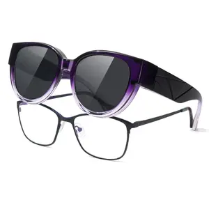 Meeloog Fit Over Sunglasses For Women Designer Round Polarized Go Over Glass Sunglasses UV400 Protection ST0188