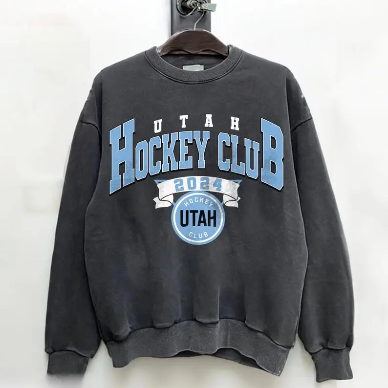 Vintage 90s Utah Hockey Shirt, Utah Hockey Club Crewneck Utah Sweatshirt, Utah Ice Hockey Gift, Hockey Lover 6325TK11