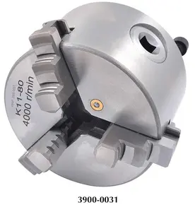 Precise 3" 3-Jaw Self-Centering Plain Back Lathe Chuck, High-Precision Tool with Precision Grip for Lathe Machining