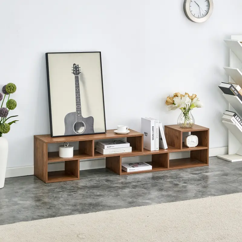 Minimalist 2-Cube TV Stand - Stable MDF Panels Media Console, Free Combination L-Shaped Gaming Entertainment Center, Quick Setup Open Storage Unit for Living Room (47.2in*12in*13.4in, High-End Quality)