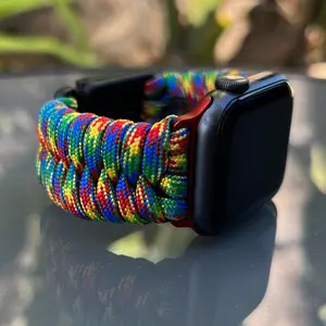 Personalized Paracord Watch Band for Apple Watch Series 1-11 and Apple Watch Ultra (watch not included).
