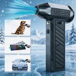 Wireless Turbo Air Blaster Gun Rechargeable Electric Air Duster for Car Interior PC Laptop Keyboard Cleaning Home Outdoor Portable Dust Blower Compressor