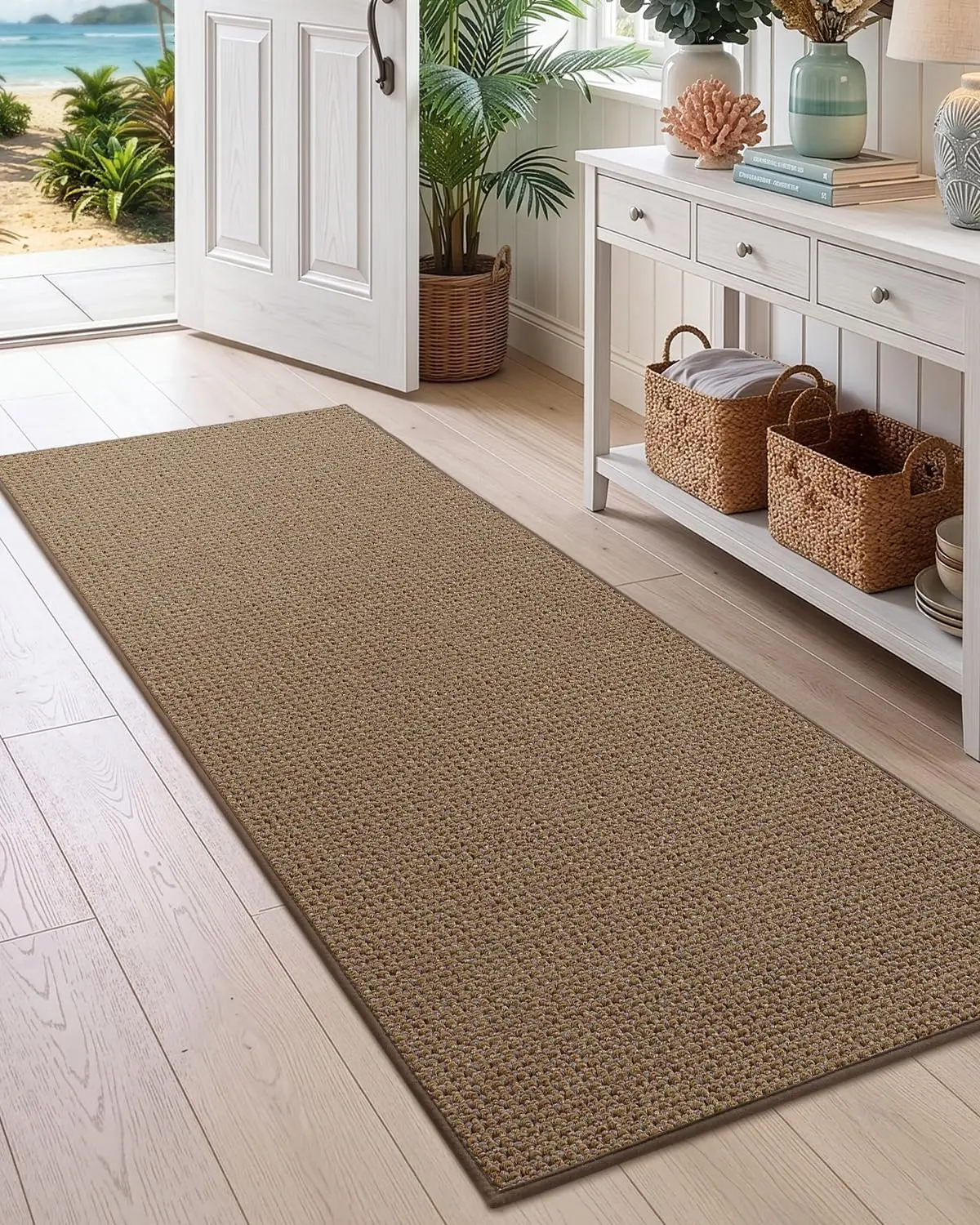 Color&Geometry Entryway Floor Runner Rug, 24"x72", Non-Slip, Absorbs light moisture, traps dust and dirt, and hides stains; for small hallways, entryways, kitchens, and laundry rooms.