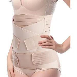 Postpartum Belly Band, 3-Piece Postpartum Girdle C Section Belly Band Support Recovery Belt Abdominal Binder