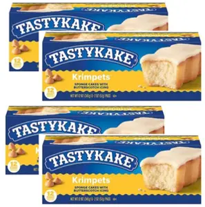 Tastykake Butterscotch Krimpets - 4 Boxes Sweet Treats Dessert Treats