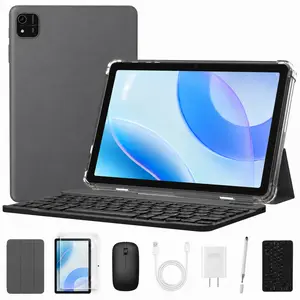 JUNINKE 2026 Android 15.0 Tablet with 10.1 IPS Display, 24GB RAM,64GB ROM (1TB Expandable Max) Octa-Core 2.0GHz,GMS Certified,WiFi6 5G & BT5.0 with Keyboard/Mouse/Stylus, tablet bundle on sale, FathersDayGift