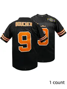 90s Football Jersey for Party,Bobby Boucher #9 The Waterboy Sandler 50th Anniversary Movie Football Jersey