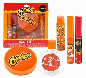 Flavored lip gloss and lip balm set