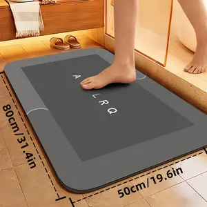 Quick-dry bathroom mat, pet feeding mat, super absorbent diatomite floor mat, non-slip absorbent floor mat, soft and comfortable bathroom mat, suitable for bathrooms, shower rooms, laundry rooms, bedrooms, door mats, and kitchen floor mats cozy bath