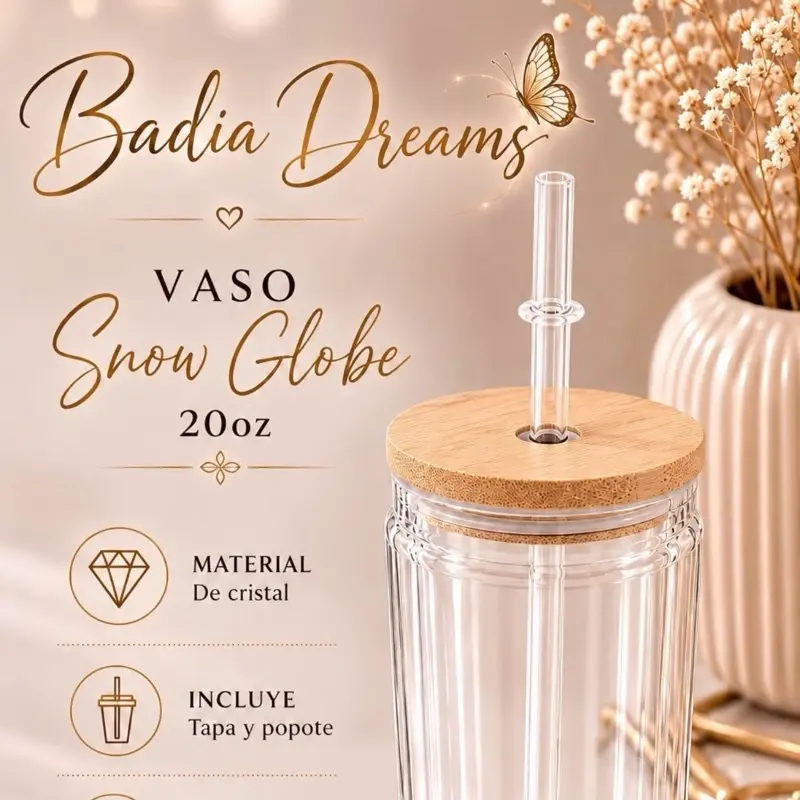 Vaso Snow Globe 20 oz