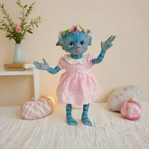 1 Piece 16 Inch Extra Large Newborn Baby Doll Realistic Standable Soft Vinyl Body Doll with Lifelike Facial Features and Expressive Eyes Suitable as Birthday Christmas Gift Collectible Display Certified Baby Doll Soft Movable Limbs sonny angel