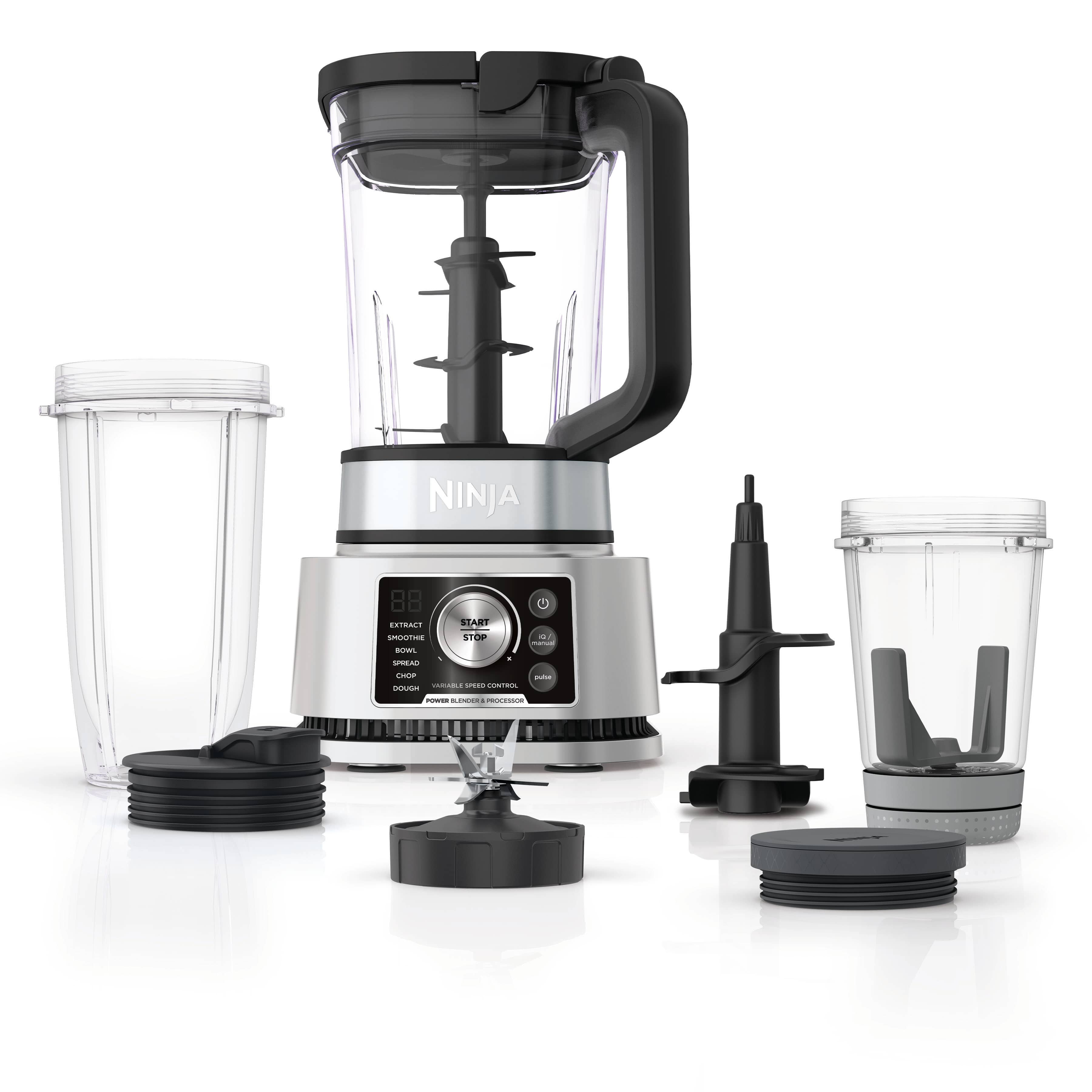 Ninja Foodi Power Blender & Processor System with Smoothie Bowl Maker and Nutrient Extractor + 4in1 Blender 1400WP - SS351