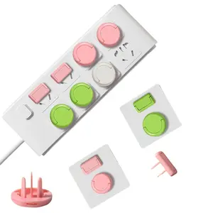 40 Counts Outlet Covers, Child Proof Plug Socket Covers to Prevent Power Shock, Electric Plug Protectors Safety Caps with Hidden Pull Handle for Living Room & Bedroom Use，Random Color