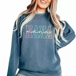 Nana Sweatshirts Sweaters, Cute Nana Sweater, Gift for Nana, Grandmother Shirt, Grandma Mimi Gigi Tee Casual Fit Adjustable Clothes
