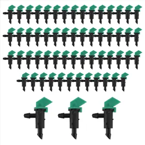 60 Pieces 4GPH Removable Drip Sprinkler Irrigation Drip Emitter Garden Flag Irrigation Dripper, for Trees and Shrubs