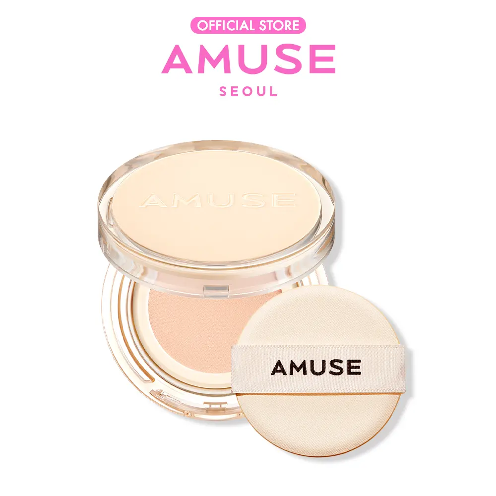 [AMUSE Seoul Official] DEW JELLY VEGAN CUSHION | 5 ShadesㅣConcealer Foundation, Base Makeup, Coverage, Glowy Skin